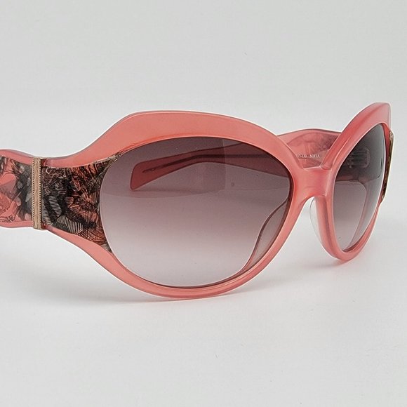 Sama Badgley Mischka Sofia Crystal Pink Gold Frame Grey Gradient Lens Sunglasses main image 10